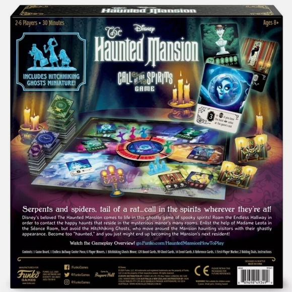 Disney FUNKO The Haunted Mansion Call of The Spirits Board Game NEW - Picture 5 of 9